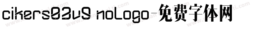 cikers03v9 nologo字体转换